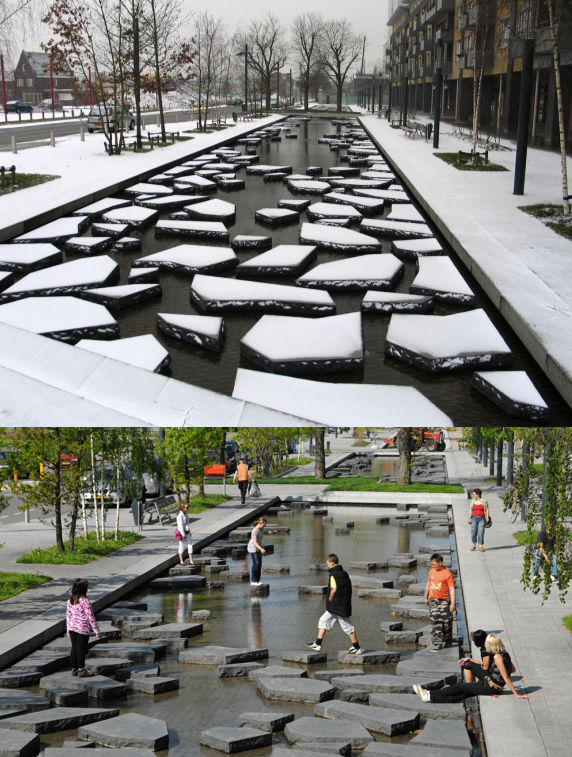 572x757, 118 Kb / скульптура, льдины, нидерланды, парк