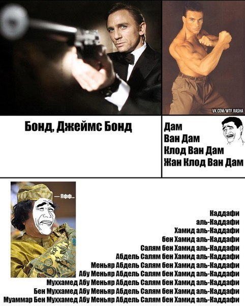 482x604, 72 Kb / Бонд, Ван Дамм, Каддафи, полностью