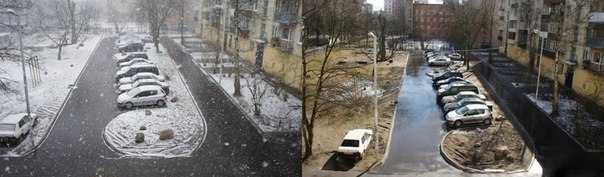 604x177, 38 Kb / Калининград, погода, до, после