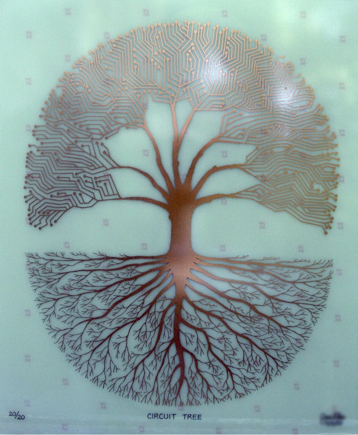 729x886, 264 Kb / дерево, плата, дорожки