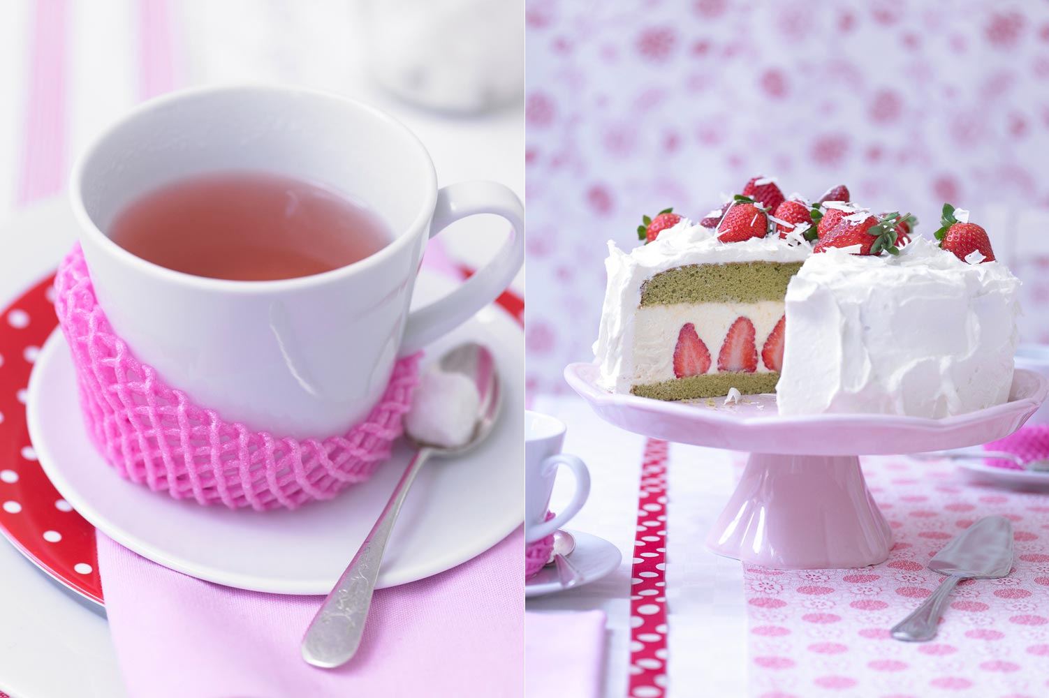 1502x1000, 131 Kb / чай,торт,клубника