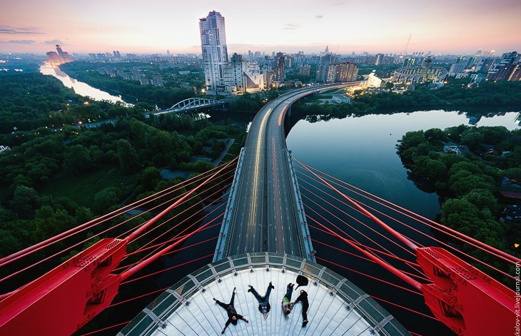 730x471, 106 Kb / река,мост,город