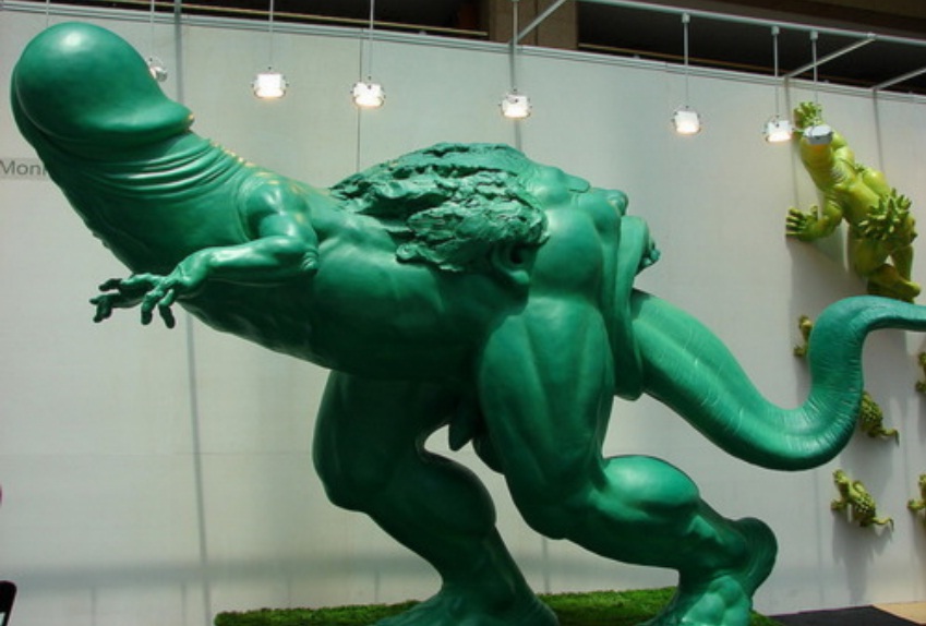 849x574, 104 Kb / скульптура, член, язык, выставка