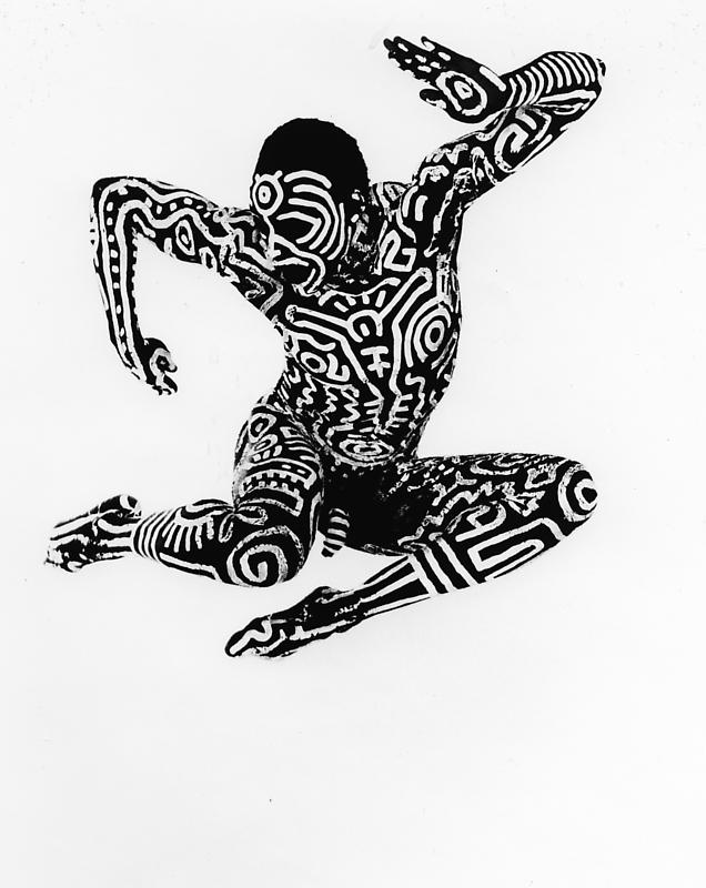 636x800, 55 Kb / Кейт Харинг, искусство, негр