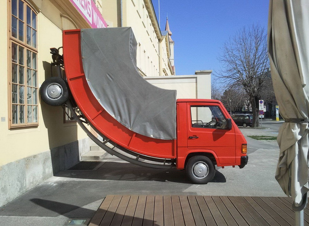 1000x733, 277 Kb / автомобиль, грузовик, изгиб