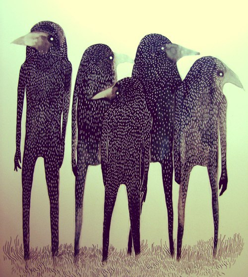 500x557, 87 Kb / сюр, птицы