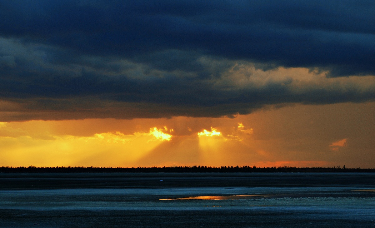 1200x730, 234 Kb / рифма, закат, облака, небо, озеро