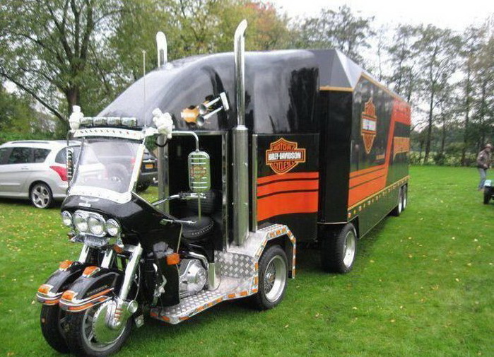 699x505, 163 Kb / мотоцикл, грузовик