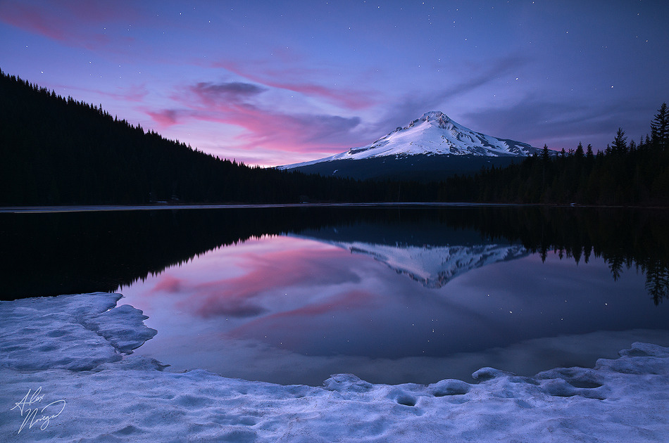 950x630, 189 Kb / озеро, горы, снег