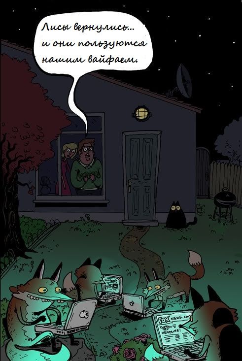 491x733, 61 Kb / Лисы, интернет, wi-fi, wifi