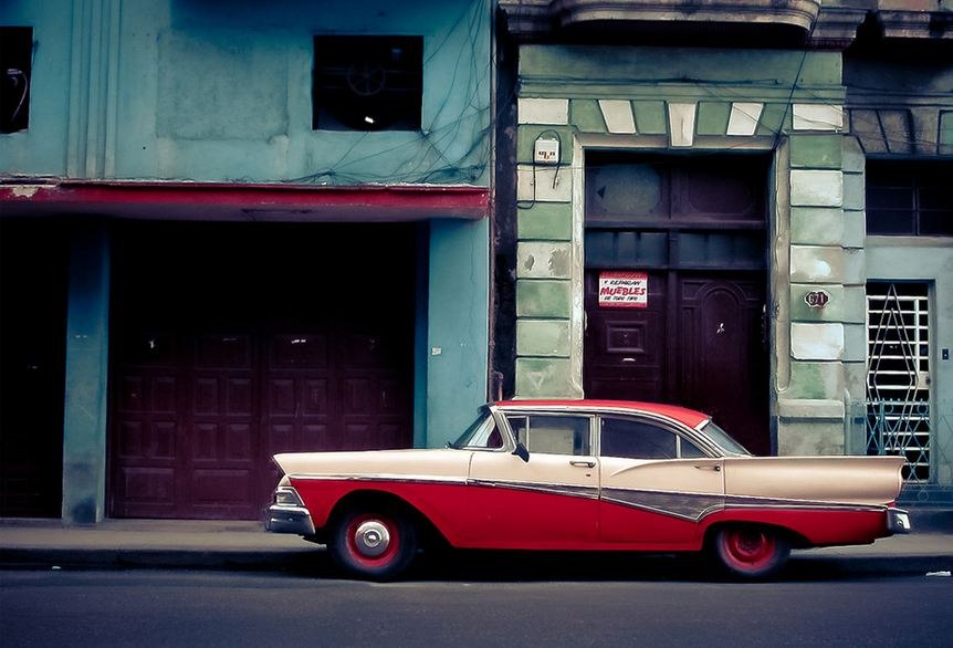 862x586, 83 Kb / авто, стена, улица, гавана, куба