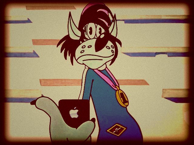 640x480, 86 Kb / ну погоди, волк, айфон, лук