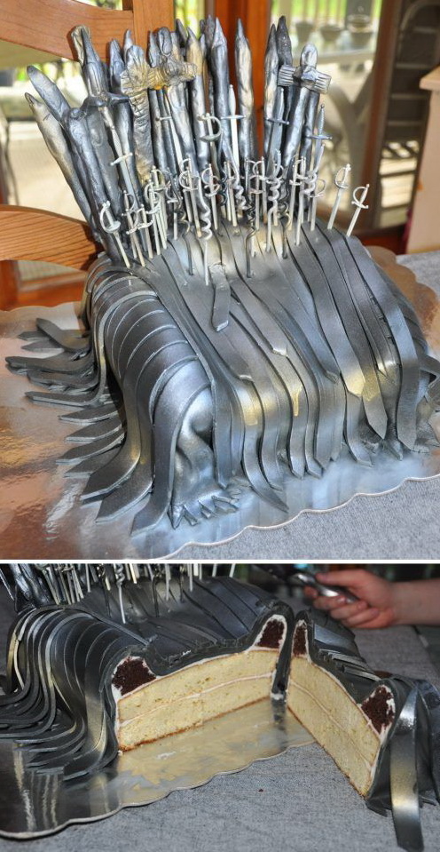 496x959, 202 Kb / торт, мечи, трон, железный трон, игра престолов