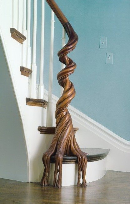 416x649, 81 Kb / перила, лестница, дерево