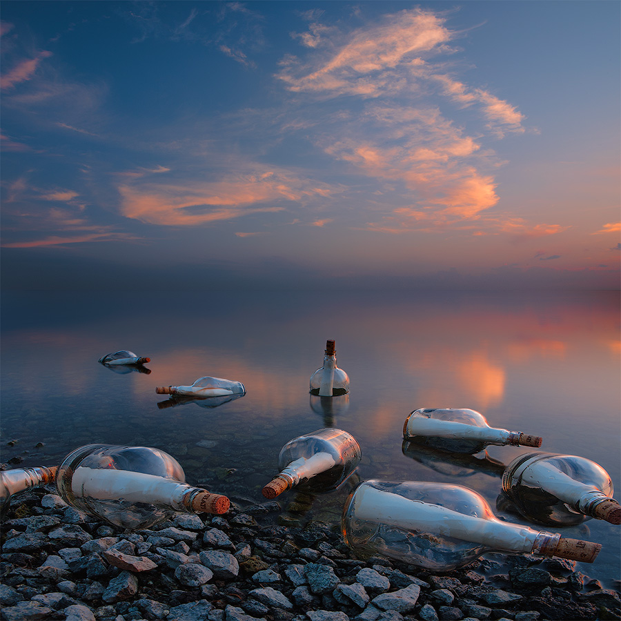 900x900, 297 Kb / письмо, море, бутылка, берег