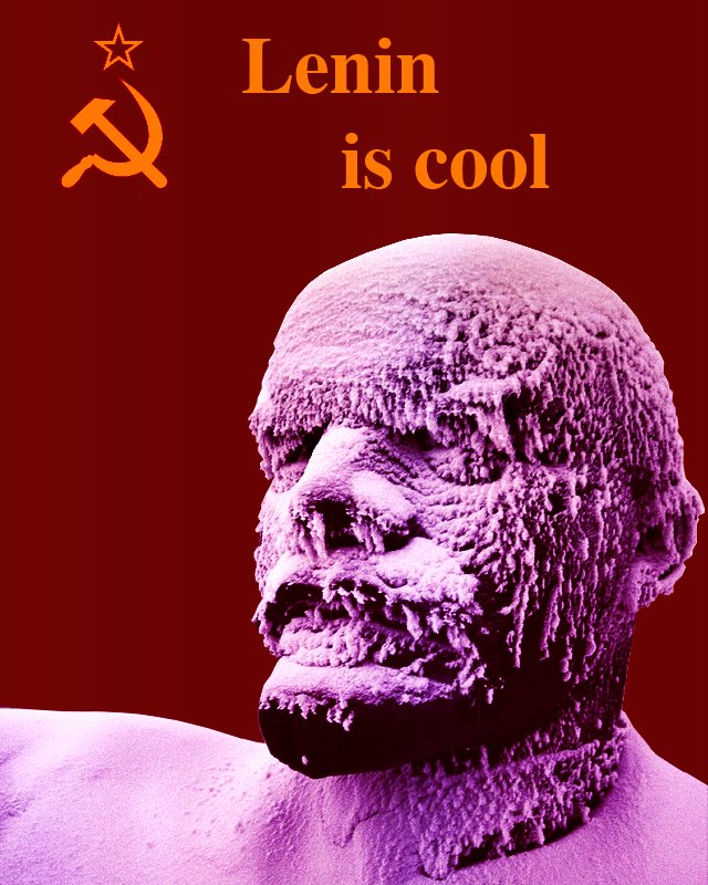 640x800, 113 Kb / ленин, cool, игра слов, крутой, холодный