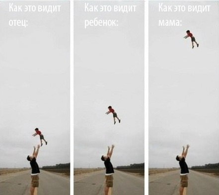 441x393, 26 Kb / ребенок, папа, подкидывание, мнение