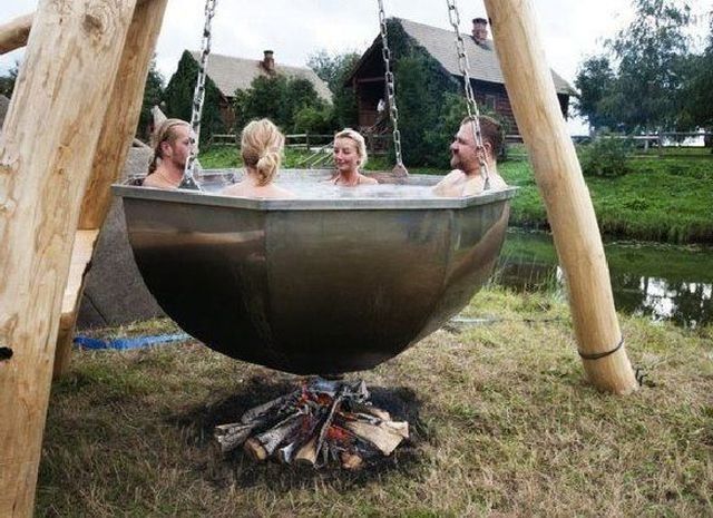 640x465, 82 Kb / котел, баня, костер