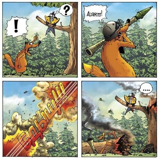 552x551, 99 Kb / Лиса, ворона, сыр, комиксы