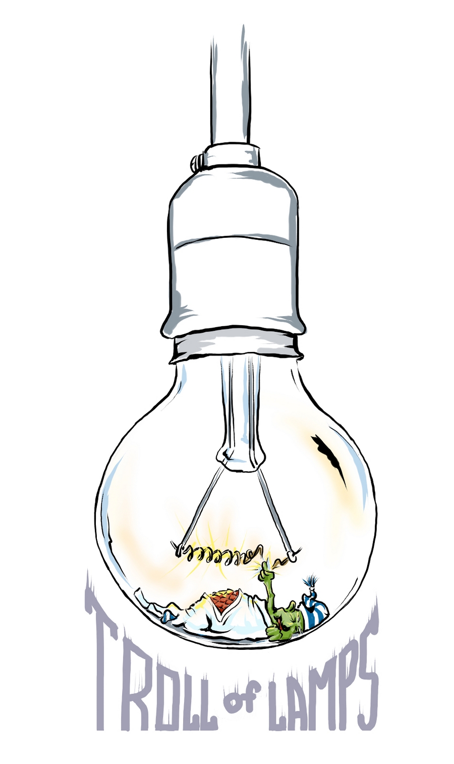 900x1513, 233 Kb / лампа, тролль, демон, нить, накал