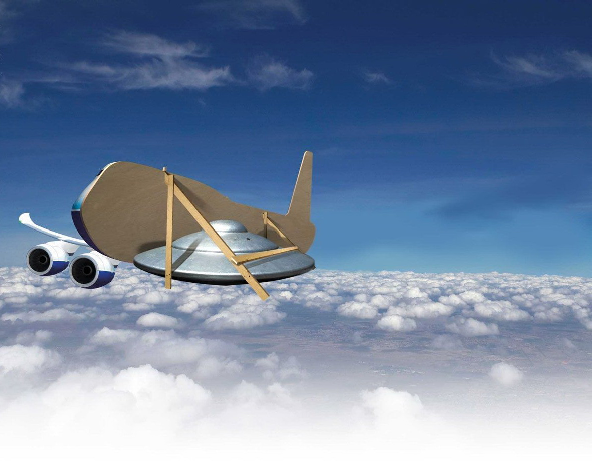 1181x920, 201 Kb / нло, самолет, маскировка, облака, небо