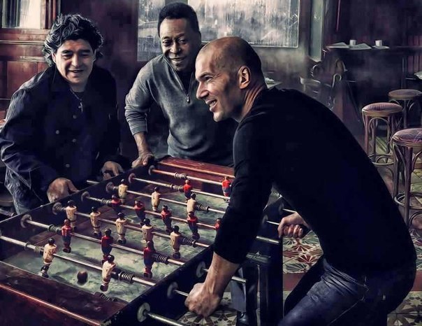 604x466, 71 Kb / Футбол, пеле, зидан, марадона