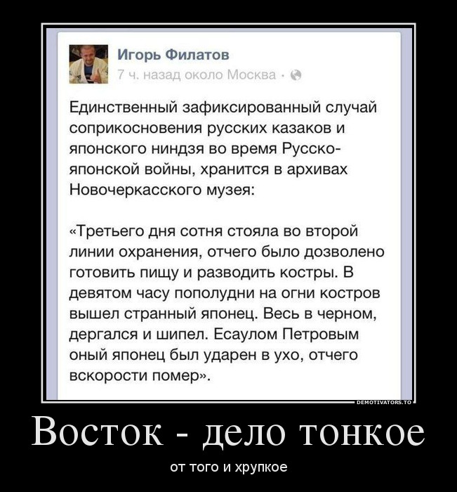 651x700, 100 Kb / казаки, ниндзя, байка, демотиватор