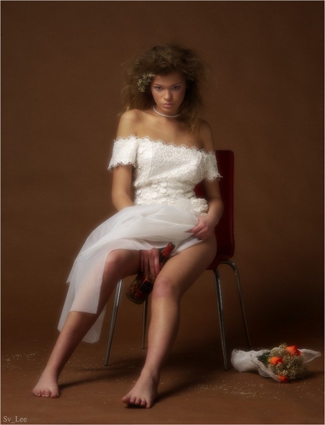 470x615, 74 Kb / бутылка, букет, невеста