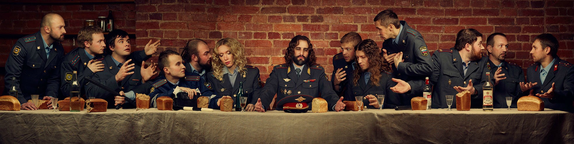 1967x495, 303 Kb / менты, полицейские, тайная, вечеря