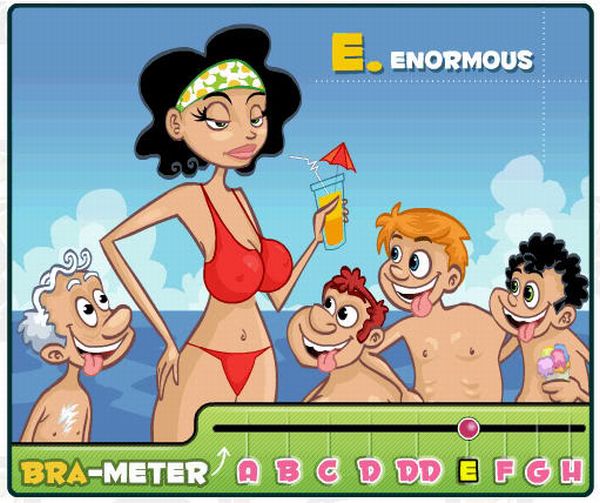 600x503, 64 Kb / Сиськометр, рисунок, купальник