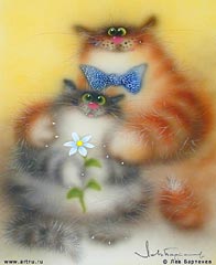 196x240, 8 Kb / коты, открытки