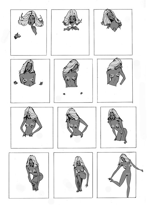 500x687, 77 Kb / комикс, стриптиз