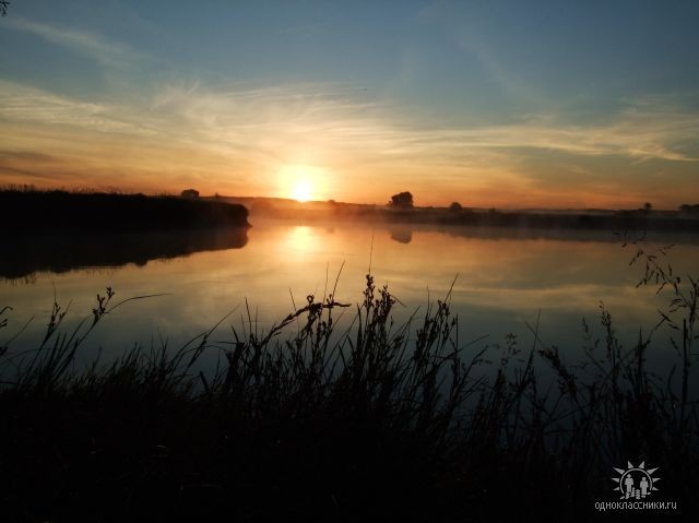 640x479, 34 Kb / Река, рассвет, Россия