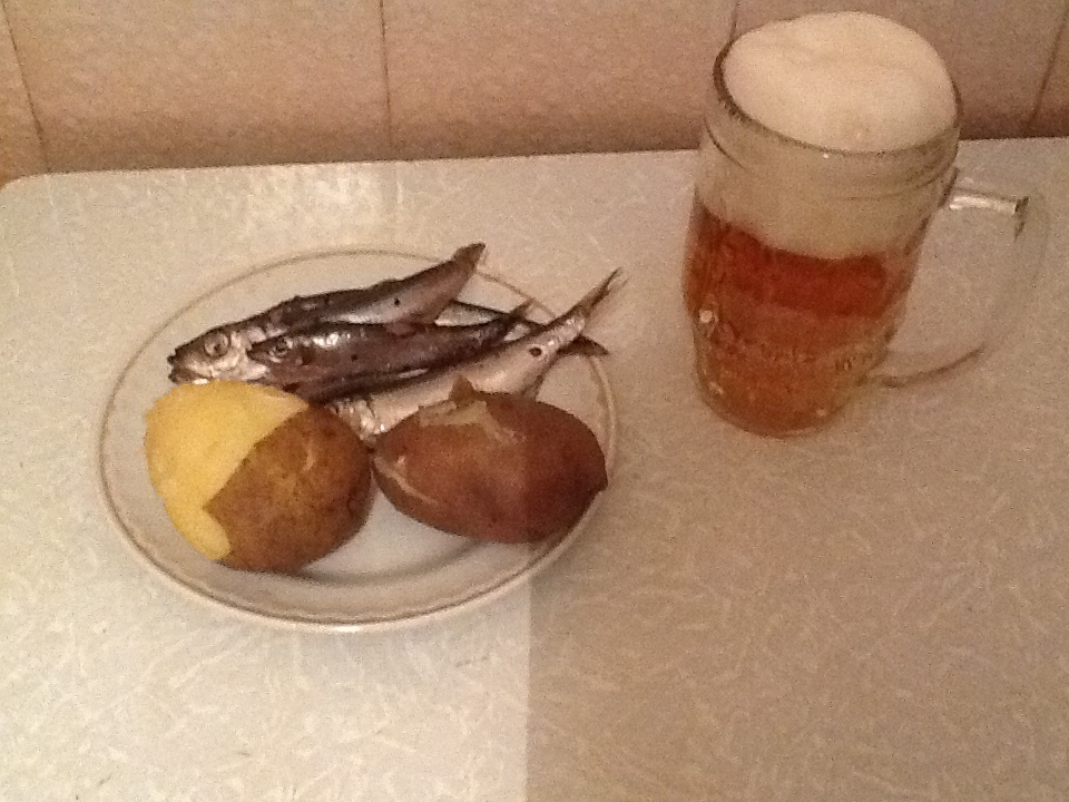 960x720, 228 Kb / Килька, картошка, пиво