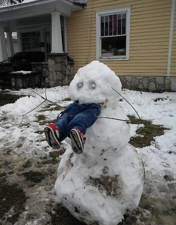 360x461, 69 Kb / снеговик, ноги, грязь