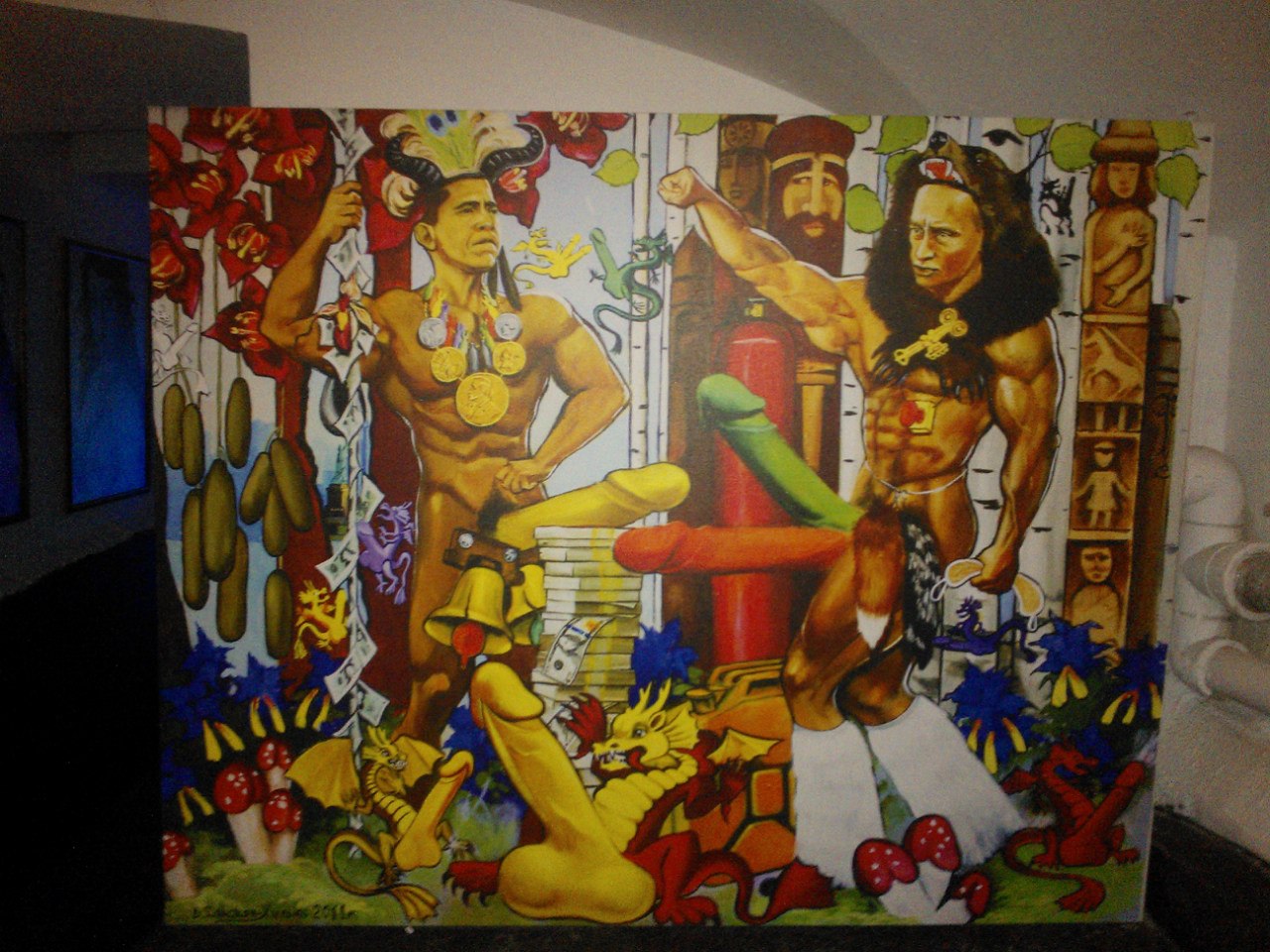 1280x960, 270 Kb / обама, путин, хуи, тупизна