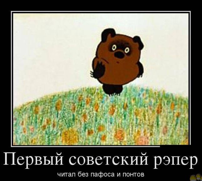645x579, 51 Kb / винни пух, рэп, демотиватор