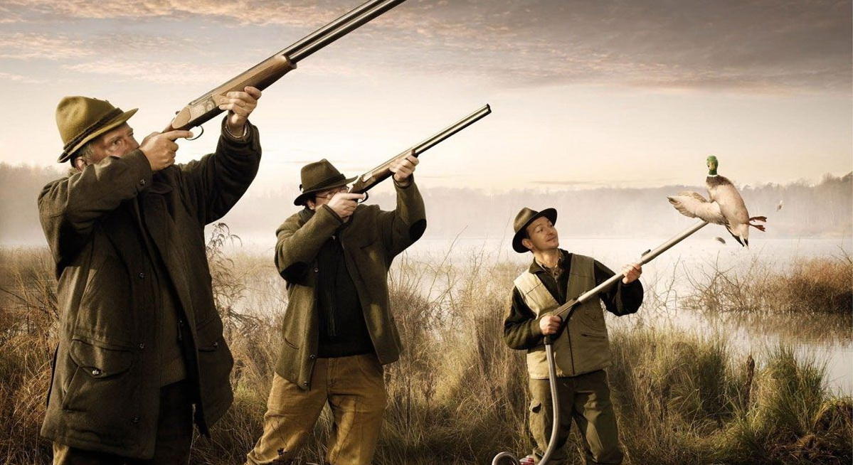 1199x654, 277 Kb / охота, утка, ружье, пылесос