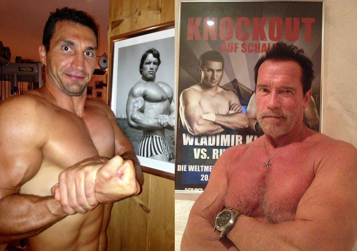 1134x800, 171 Kb / Кличко, Арнольд Шварценеггер