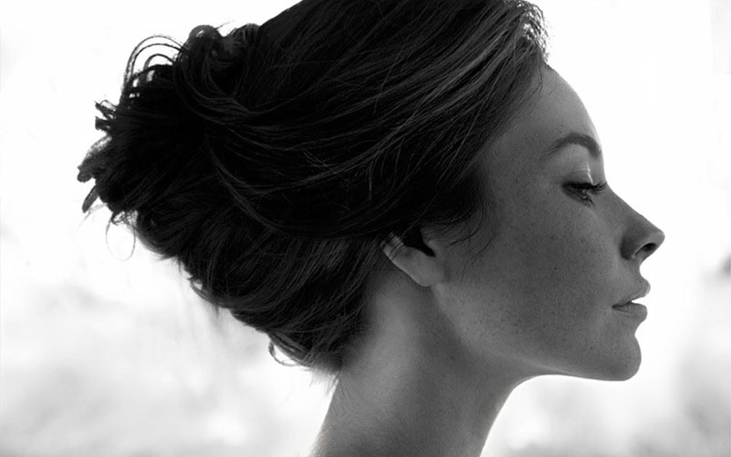 1440x900, 117 Kb / evangeline lilly, девушка, ч/б, lost