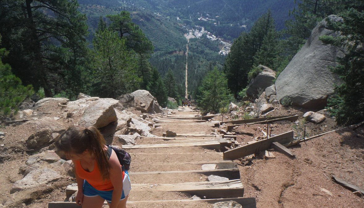 1178x674, 275 Kb / сша, гора, лестница, высота, колорадо