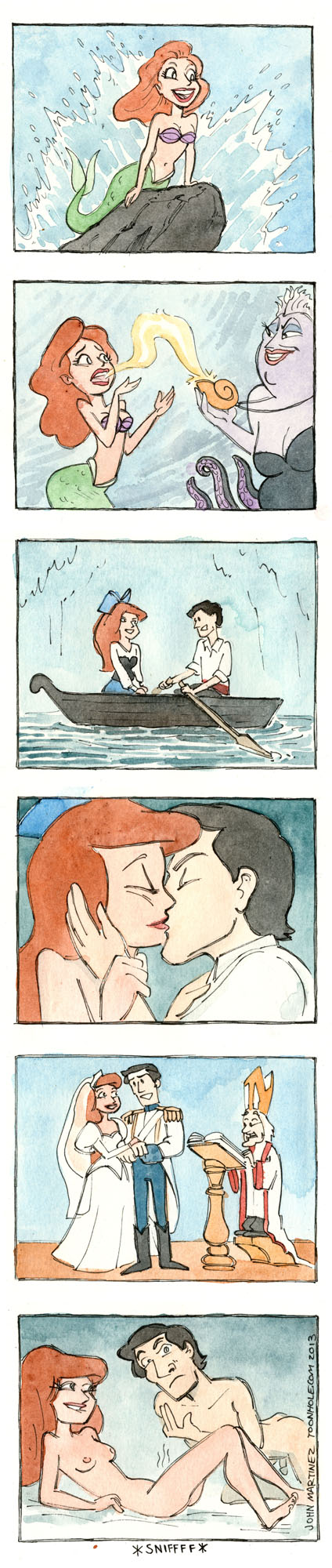 424x2000, 232 Kb / русалка, запах, свадьба, принц