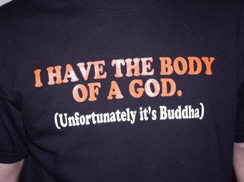 500x372, 30 Kb / майка, надпись, тело, будда