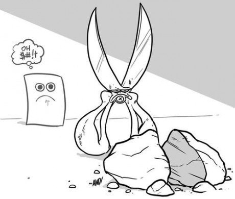 460x390, 25 Kb / камень, ножницы, бумага