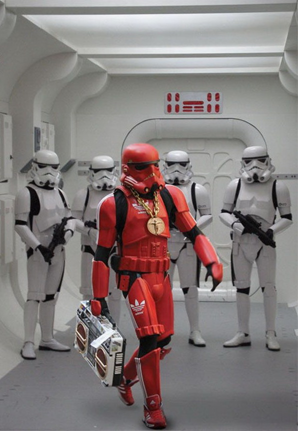 596x861, 137 Kb / звездные войны, штурмовики, магнитофон, красный