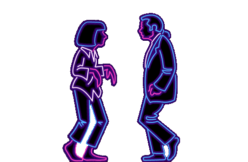 500x326, 186 Kb / гиф, криминальное чтиво, анимация, танец, ума турман