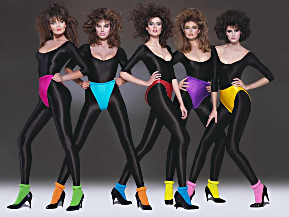 1000x753, 76 Kb / девушки, лосины, трусы, аэробика