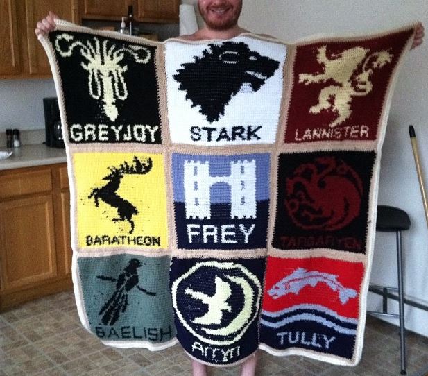 617x542, 80 Kb / игра престолов, плед, handmade