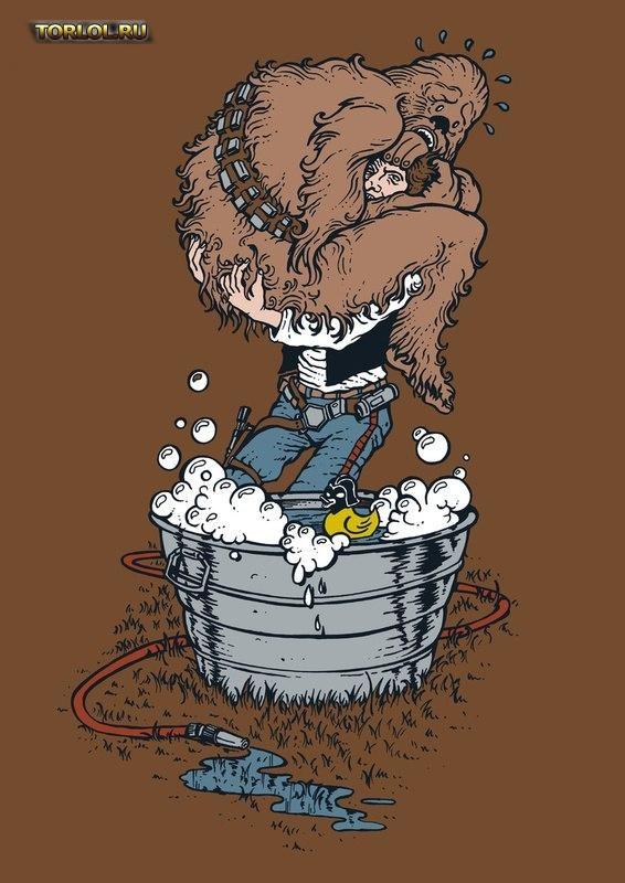 566x800, 71 Kb / star, wars, sw, shaggy, scooby, han, solo, chewbacca