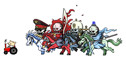 411x186, 72 Kb / поросенок, всадники, гундяев